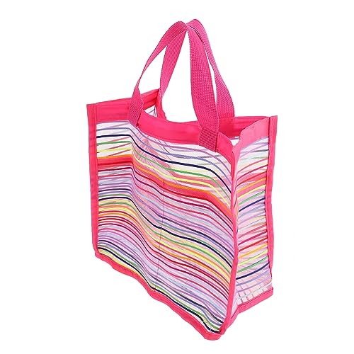 Abaodam Sturdy Mesh and Girls Beach Mesh Bag Portable Swimming Bag for College Dorms Swimmers