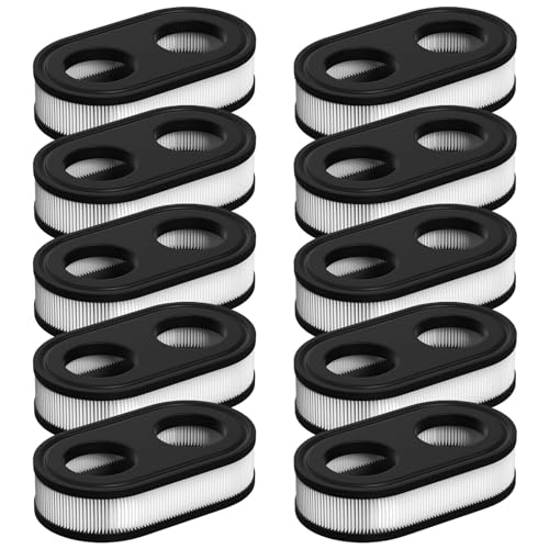 593260 798452 334404 Lawn Mower Air Filter Compatible with Briggs and Stratton 550ex 675exi 725exi Series, for Troy Bilt TB110 TB200 TB230 Lawnmower and More (10 Pack)