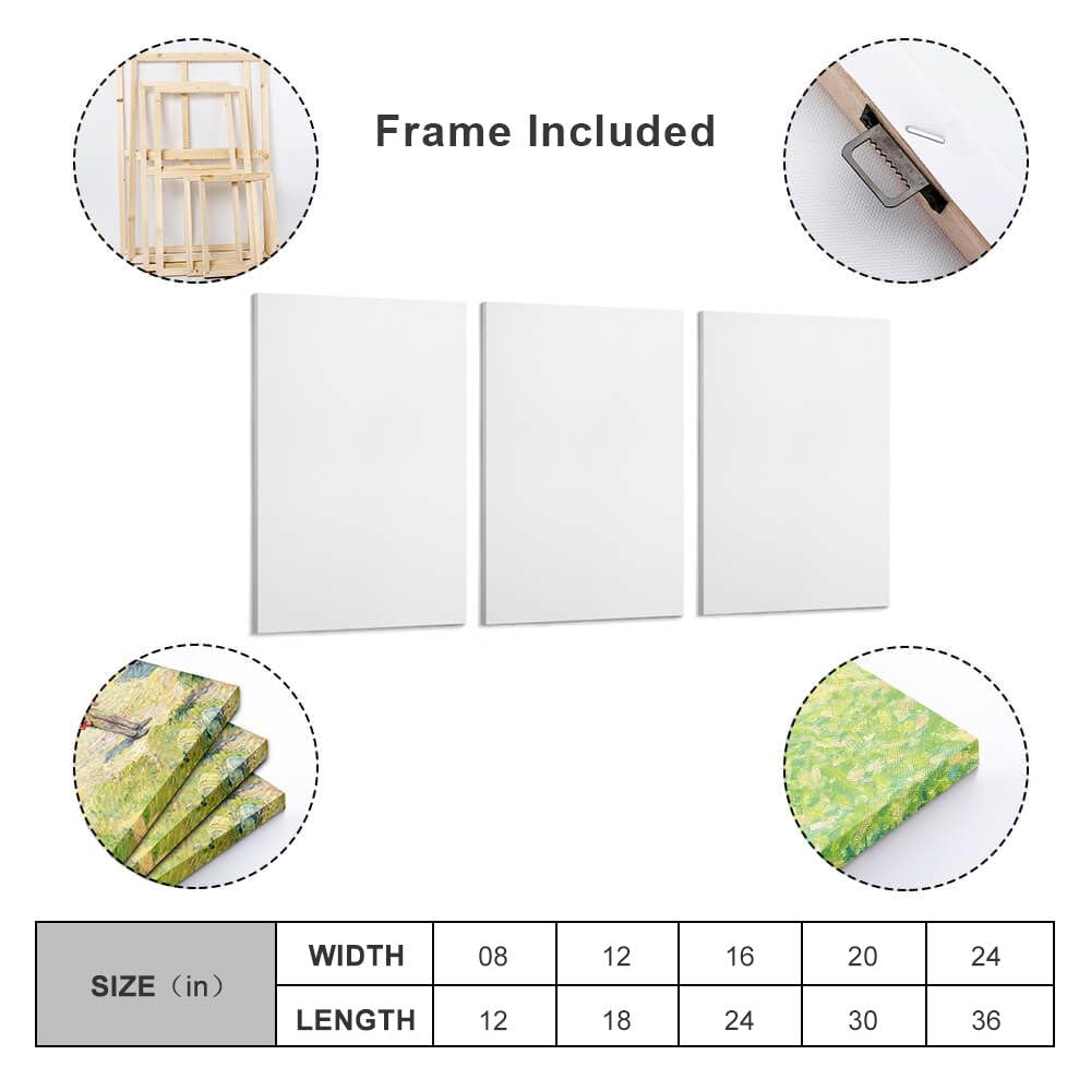 Amazon.co.jp: アートフレーム パネルキャンバス絵画 3枚 20