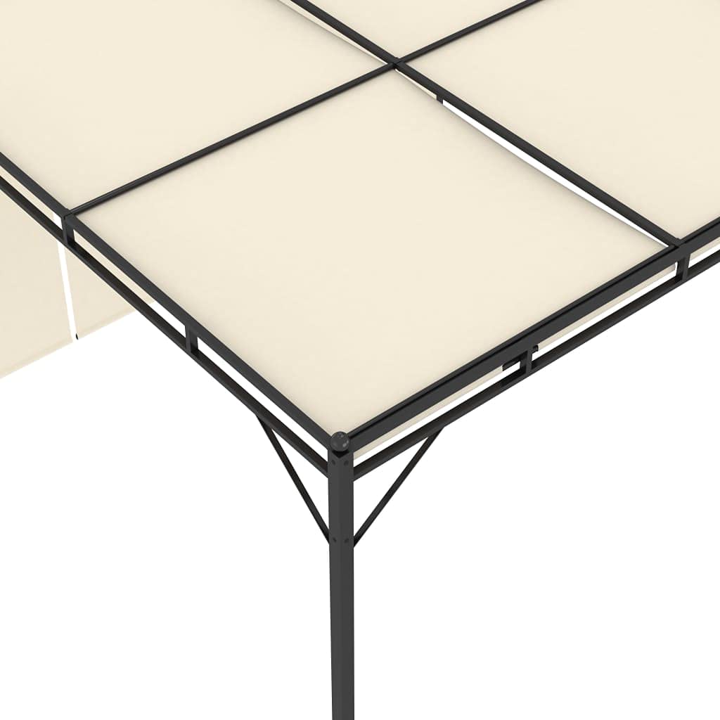 vidaXL Gazebo da Giardino con Tenda Laterale 4x3x2,25 m Crema