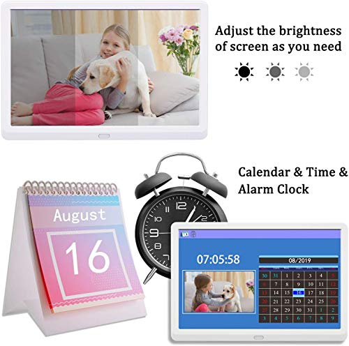 Image of Atatat 10 Inch Digital Photo Frame with 1920x1080 IPS Screen, Digital Picture Frame with 1080P Video, Music, Slideshow, Adjustable Brightness, Auto Rotate, Photo Deletion, Remote, Support SD Card,USB