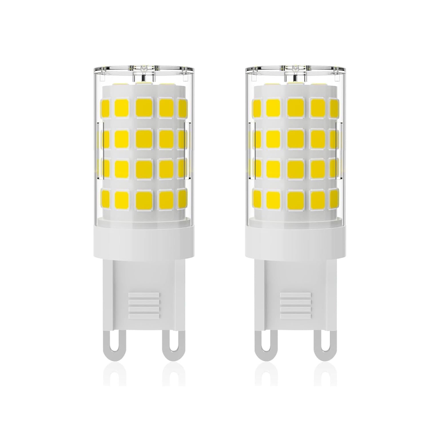 G9 LED電球 G9口金 セラミックス LEDランプ 調光可能 4W 400lm 全方向広配光 昼白色6000K 40Wハロゲンランプ相当 2個セット (昼白色)