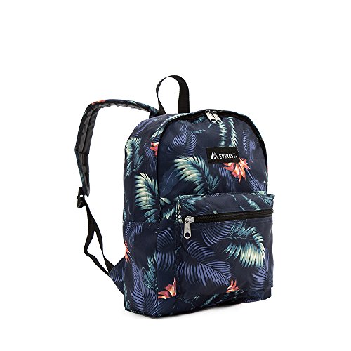 Everest basic pattern backpack, dark tropic, one size