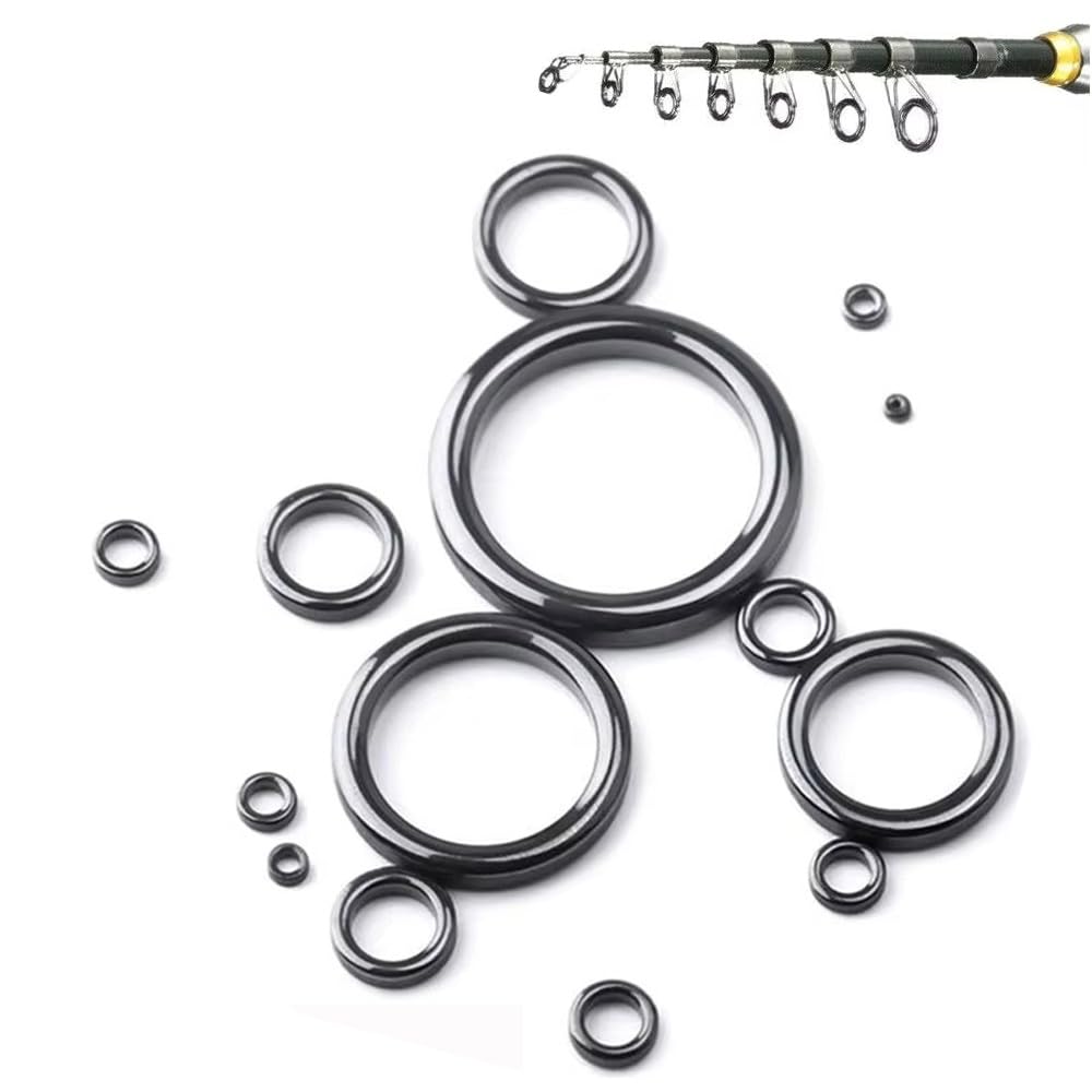 YJRUNFU ガイドリング 釣りロッド先端修理キット 直径2.3~30mm 1…