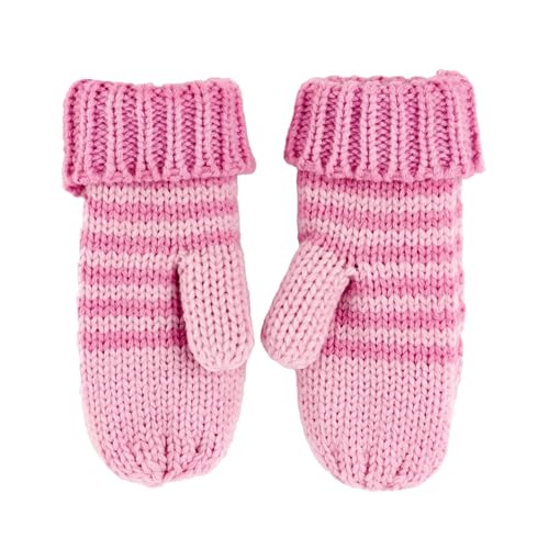 Kids Kitty Cat Stripe Knit Mittens - Soft, Fleece Lined, For Toddlers and Children of All Ages3