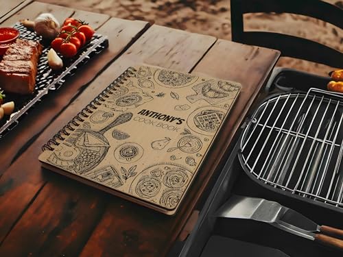 Custom-Recipe-Book-Christmas-Gift-Personal-Cookbook-With-Wooden-Cover-Write-In-Family-Recipes-Spiral-Bound-Recipe-Journal-Gift-For-Foodies-5th-Wedding-Anniversary-Mothers-Day-Kitchen-Keepsake
