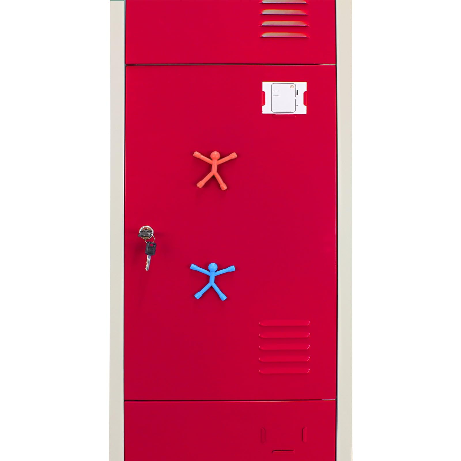 Monster Shop Casiers de Rangement en Acier 3 Portes Verrouillables pour École Vestiaire Salle de Sport