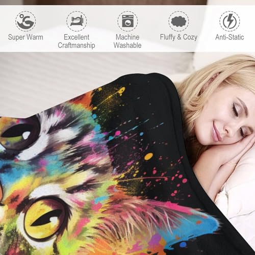 Manta de gato para sofá de 140x180 cm contra el frío del invierno 6