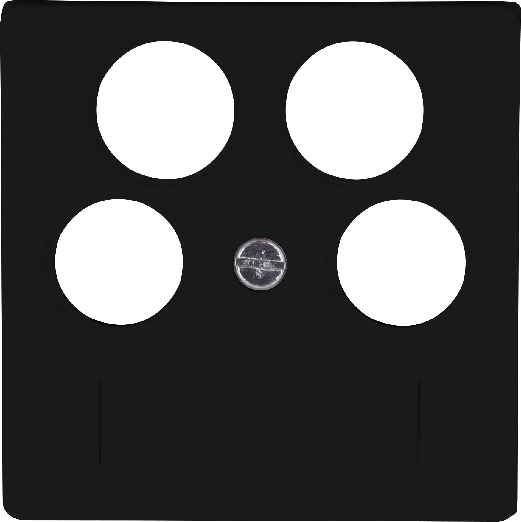 Cache-antenne TV/RV/2 satellites Kopp HK07 noir mat lot de 5 plaques haut de gamme