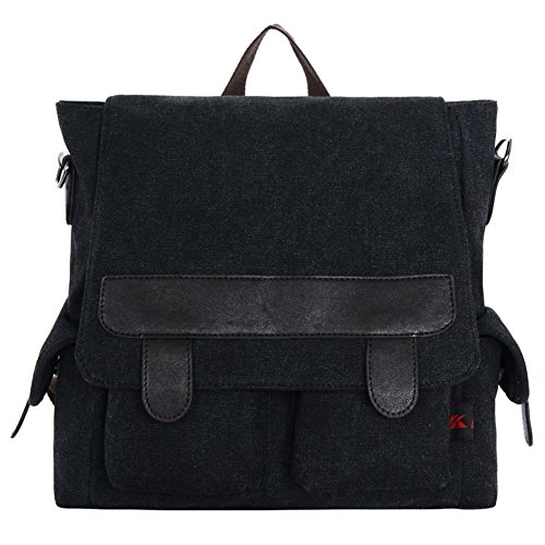 Sac en toile et sac à bandoulière kaki pour homme et femme