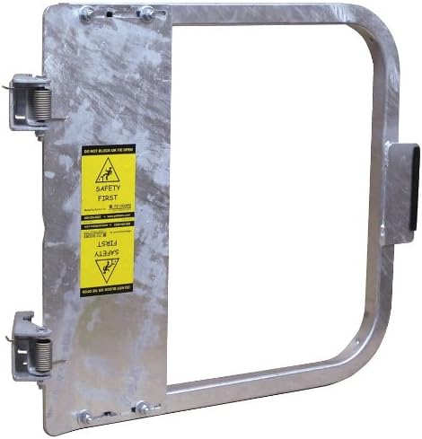 PS DOORS LSG-27-GAL Ladder Safety Gate Mild Carbon Steel, Galvanized, Fits Opening 25-3/4 to 29-1/2, Each by PS Doors