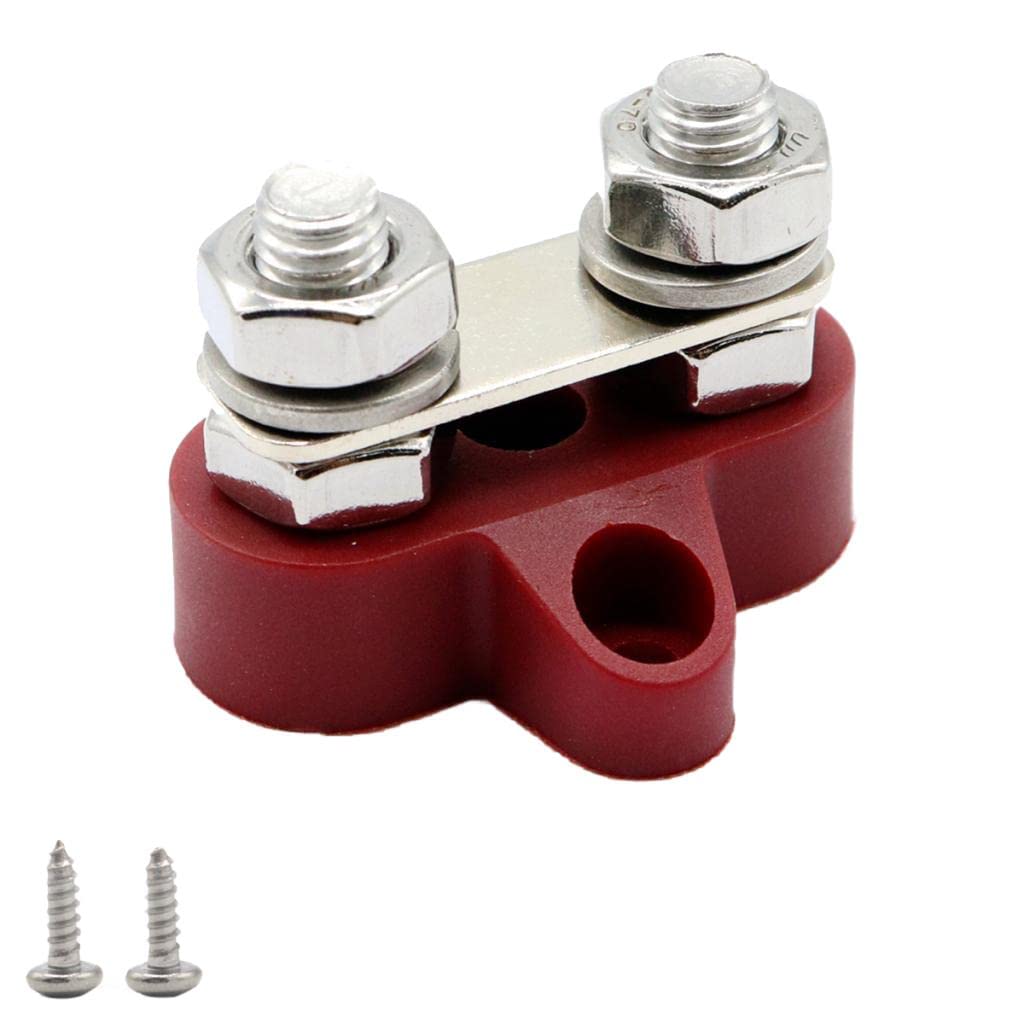 ATORSE Car Boat 48V Red Terminal Studs Heavy-Duty With Screw Wires Connected (M8)-image-19