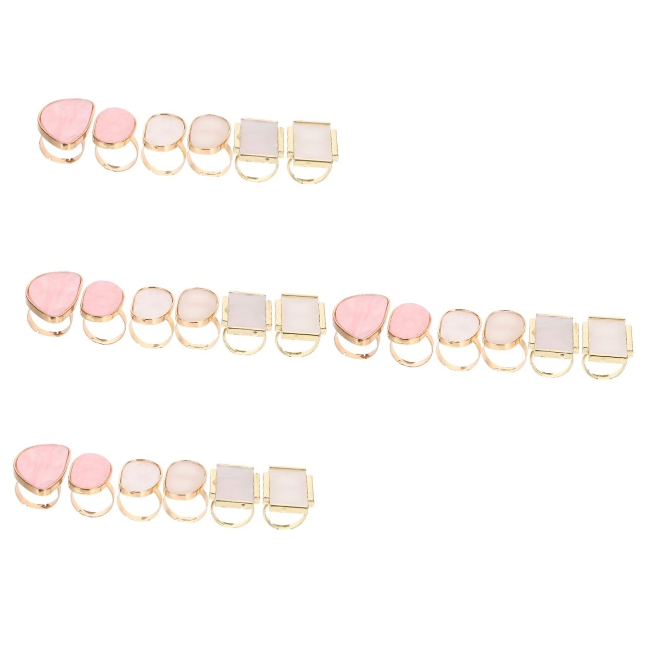 Didiseaon Lot De 4 Palettes De Nail Art Plateaux De Mélange D' Palette De Manucure En Résine Faux Pour Mélanger Les Couleurs Palette De Nail Art Portable 6 Pièces X 4