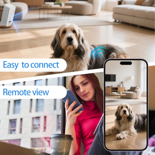 Image of Wireless Plug 1080p Camera Smart Power Strip Support App Remote & Local Storage Suitable for Pet Monitor Built-in 32G Memory Card (No Audio)
