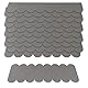 32PCS Wasserdicht Dachschindeln Selbstklebend,Dachpappe Für Vogelhaus,Mini Dachschindeln Für Nistkastendach,Für Nistkasten Kaninchenstall Hundehütte Briefkastendächer,Grau,Kiuiom