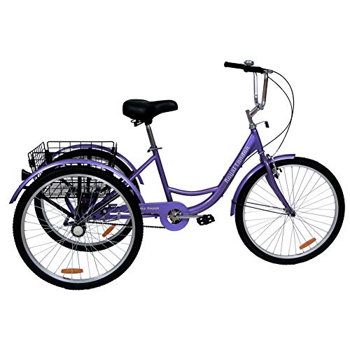 Triciclo para adultos Royal London de 3 ruedas con cesta para compras, color púrpura miniatura 3