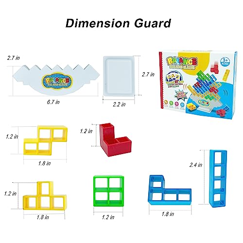 Laekou 32 Pcs Tetra Tower Game Balance Stacking Blocks, Two Player Balancing Board Games For Kids & Adults, Team Building Stem Toys For Family, Parties, Travel, Activities #TOP5