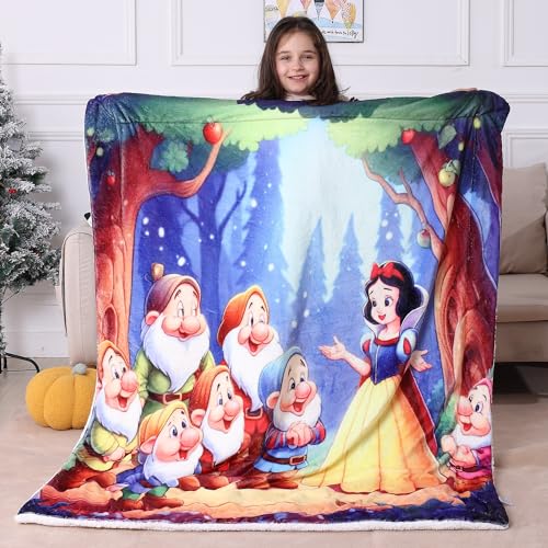 Image of Kid's Throw Blanket - Plush 50" x 60" Throw Blanket for Boys & Girls, Soft Fleece Throw Blanket for Toddlers, Cozy, Fade Resistant Warm Blanket for Kids (Snow, Throw(50''×60''))