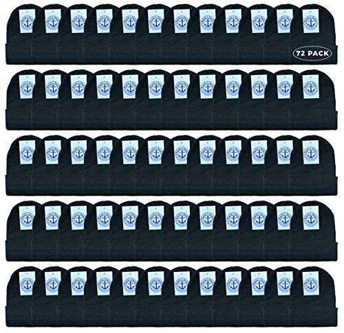 Yacht & Smith Wholesale Bulk Winter Beanies, Cold Weather Thermal Stretch Skull Cap, Mens Womens Unisex Hat