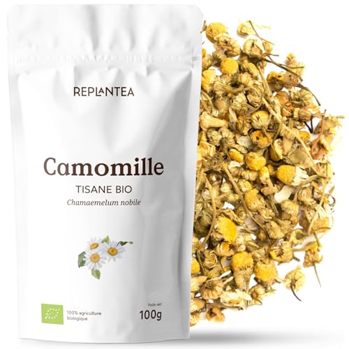 FLEURS DE CAMOMILLE BIO 100g | Infusion Camomille Origine Europe REPLANTEA