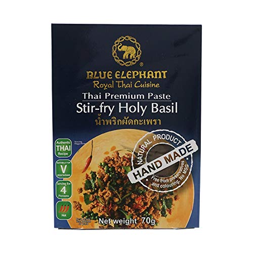 Blue Elephant, Stir-Fry Holy Basil Paste, 70 g [Pack of 2 pieces]