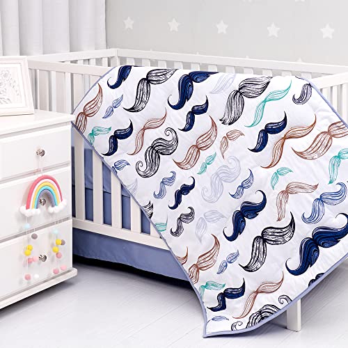 50%off-Organic Cotton 4-Piece Baby Boy Nursery Bedding Crib Set