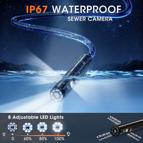 Borescope Inspection Camera with Screen