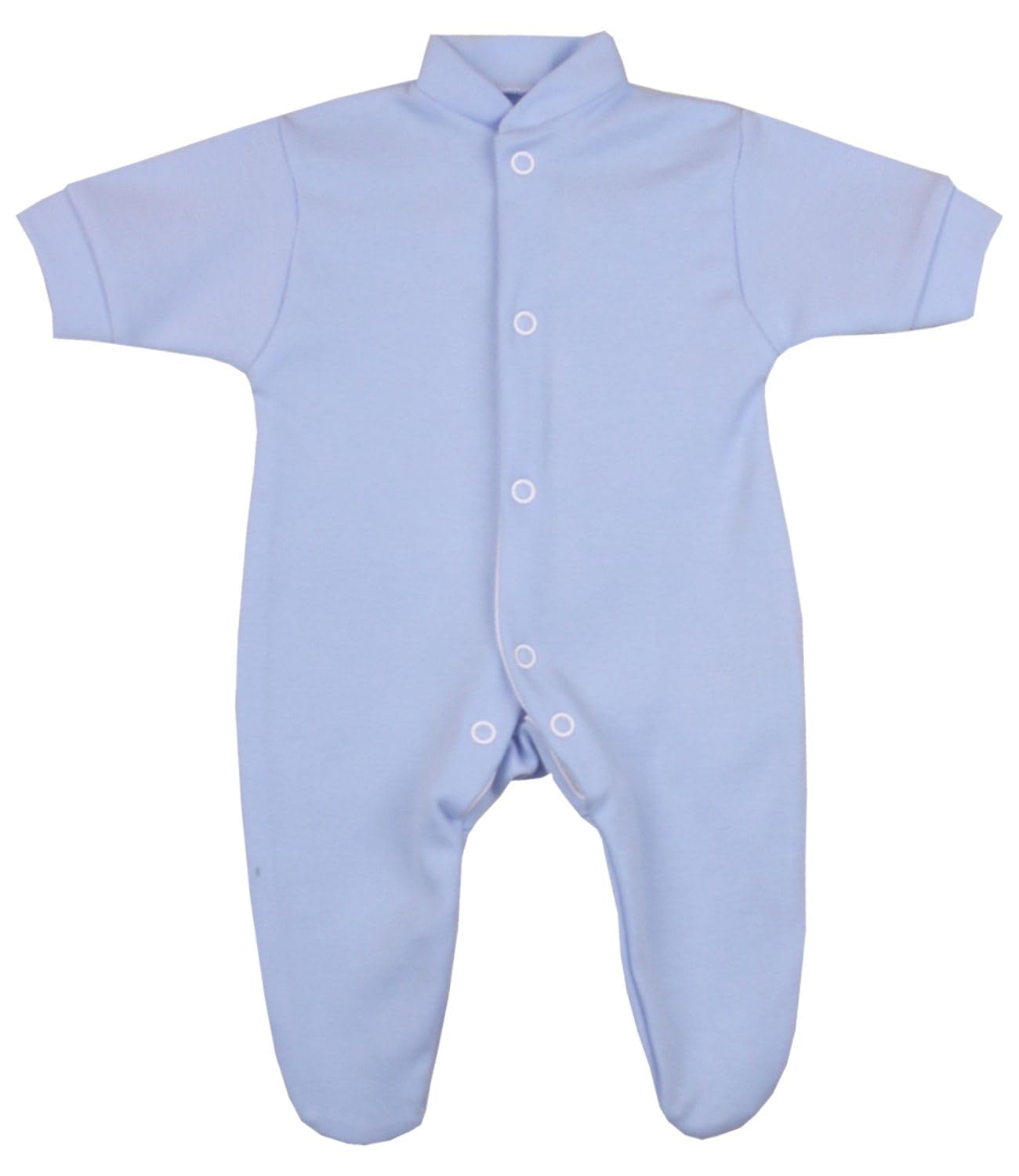 BabyPrem Premature Early Baby Clothes Boys Cotton Sleepsuit Blue Up to 1.5lb 26-30cm