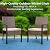 PHI VILLA 7 Pieces Patio Dining Set for 6, 65” Wood-Like Metal Steel Dining Table & Rattan Wicker Chairs with Cushions, Large Dining Furniture Set for Outdoor Deck, Yard, Porch