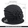 Round Cloche Hat for Women Vintage Wool 1920s Cloc... #3