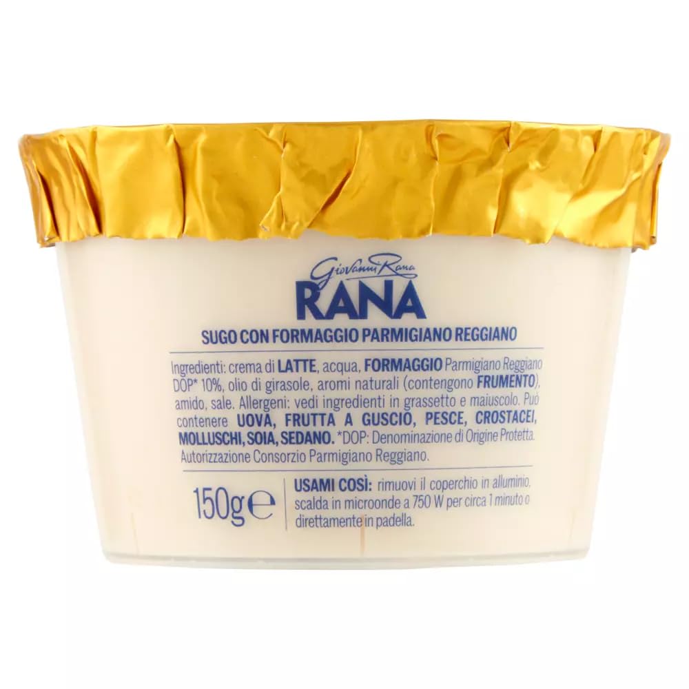 Giovanni Rana Sugo Fresco Parmigiano Reggiano, salsa fresca de queso parmesano 150 g + llavero Beni Culinari gratuito