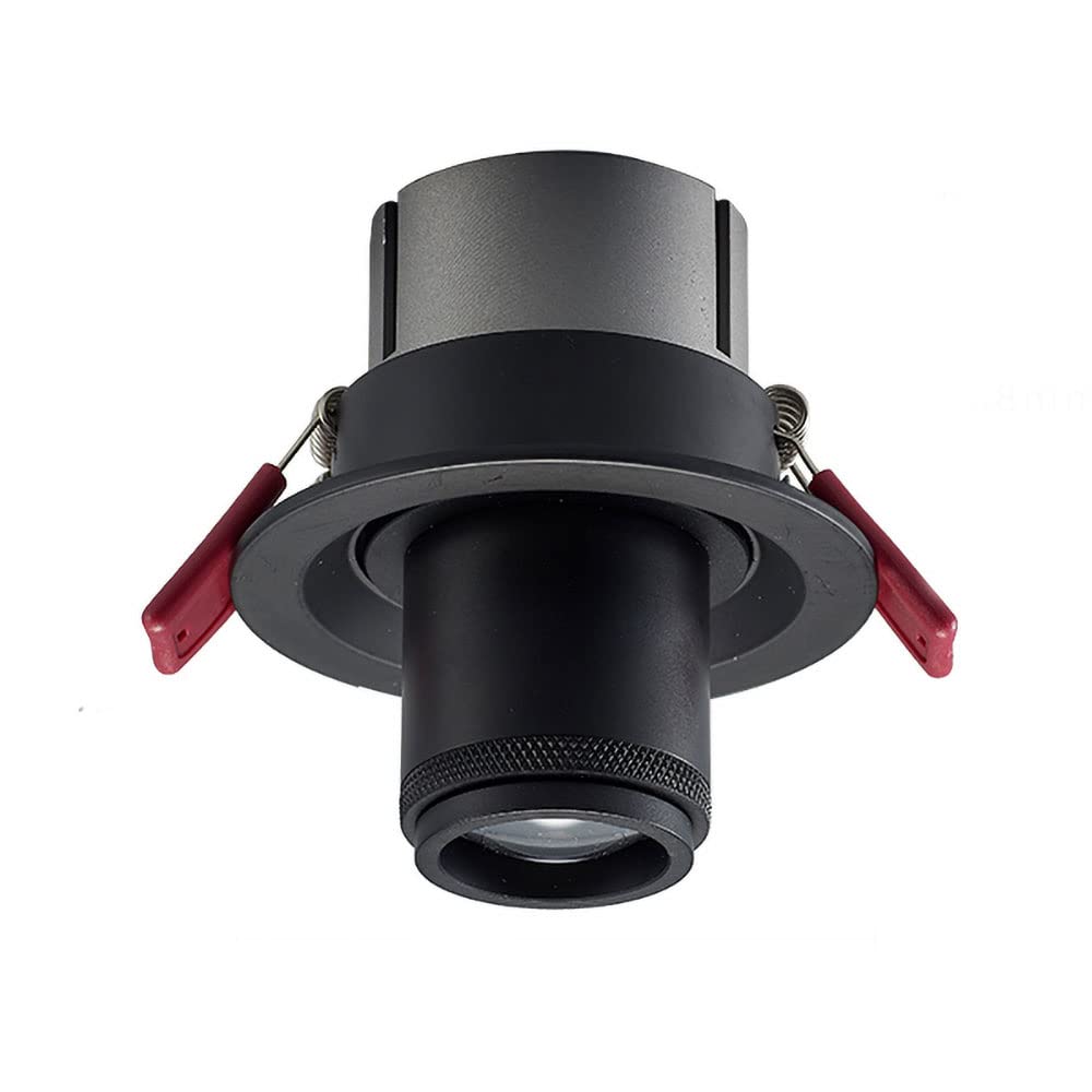 Projecteurs de mise au point désignés haute définition, lumières d'ambiance de barre Ktv, lumières de cercle de zoom COB, projecteurs encastrés, lumières d'allée de couloir ( Color : Nero , Size : 350