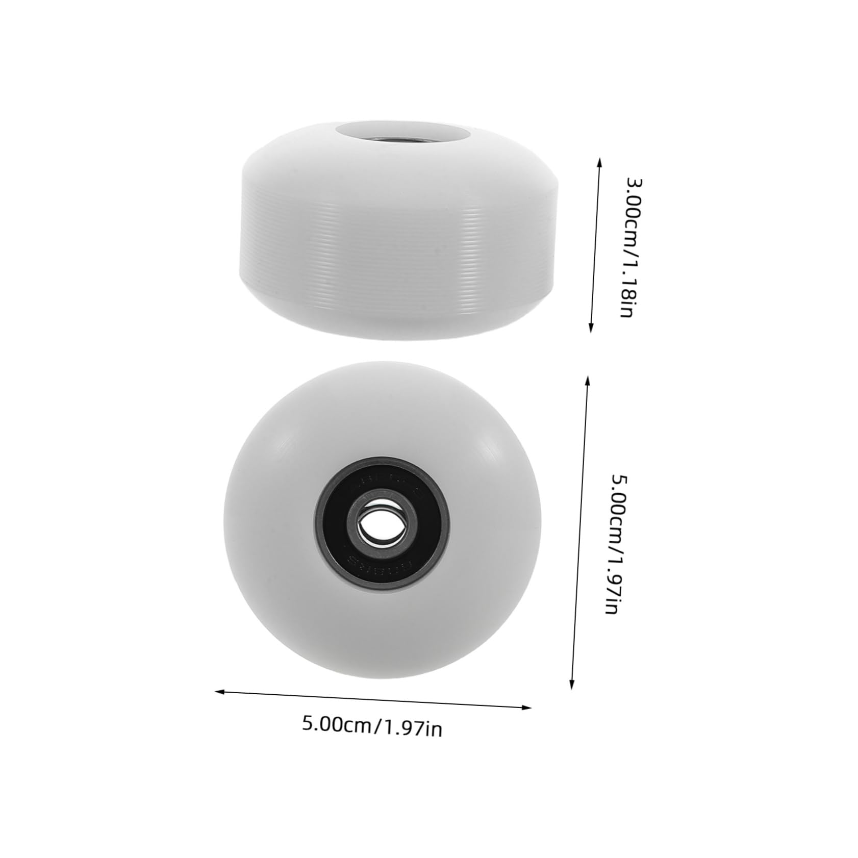 Balacoo 2Pcs PU Skateboard Wheel Set High Hardness Replacement Wheels for Smooth Riding Compatible with Cruiser Skateboards Stylish Design for Skateboarding Enthusiasts