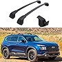 Lockable Cross Bars for Hyundai Santa Fe 2019 2020 2021 2022 2023 Roof Rail Rack Cargo Accessories