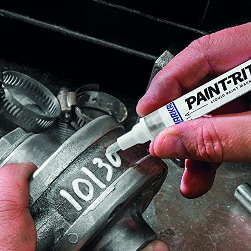 Markal 96820 Valve Action Liquid Paint Marker With 1/8 Bullet Tip, White (12 Markers) #TOP3