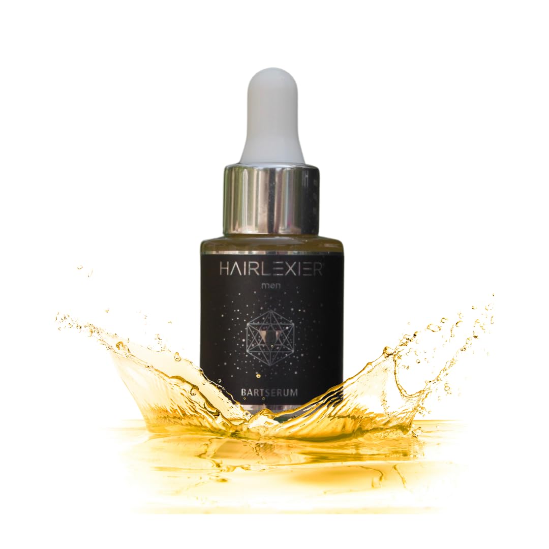 Bartserum • Natürliches WACHSTUMSELEXIER auf Öl basis für einen stärkeren, dichteren Bart - 12ML