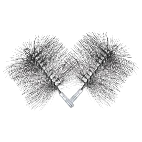 Listado de Deshollinadores los más solicitados. 38 FONDOTIN Cepillo Deshollinador de Metal Redondo de 150 Mm, 2 Piezas, Cerdas de Alambre Resistentes al Calor para Limpiar Chimeneas y Estufas de Leña, Herramienta para Deshollinar