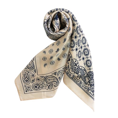 JERLA 100% Pure Mulberry Silk Square Scarf for Hair-26''x26'' Women Men Natural Silk Neckerchief Headscarf Bag scarf4