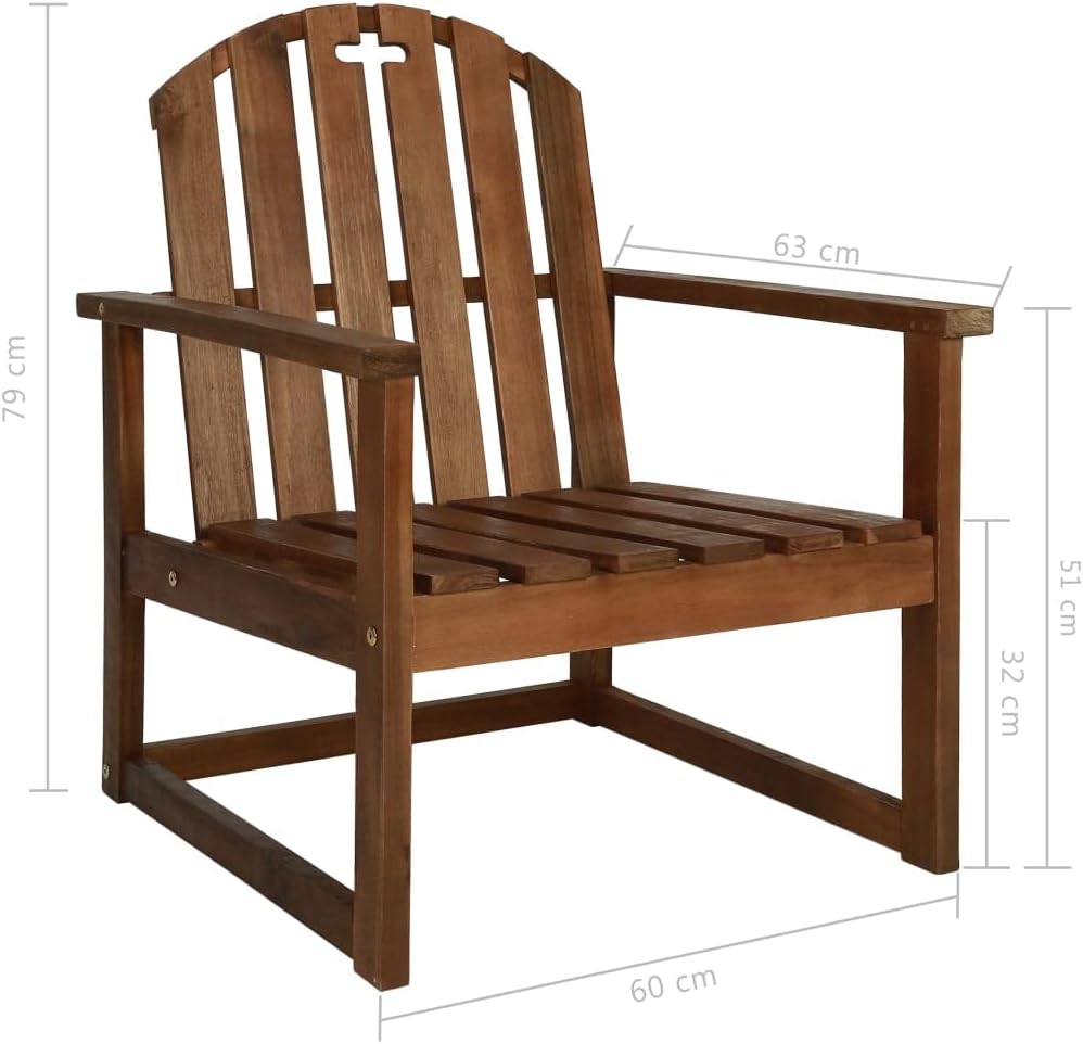 Patio Sofa Chairs 2 pcs,Garden Chair,Modern Style,High Back Chairs,Lounge Chairs,Lawn Chairs,Club Chairs,Outdoor Chair,for Garden,Backyard,Lawn,Porch,Poolside and Balcony,Solid Acacia Wood