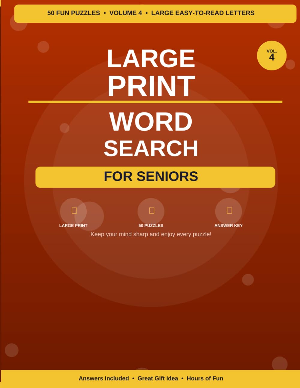 Large Print Word Search for Seniors, Volume 4