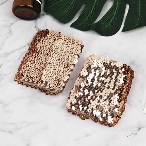 Elegant Arm Cuffs Stretchable Blingbling Sequins for Festive Attire Costume Elastic Sparkling Arm Sleeve4