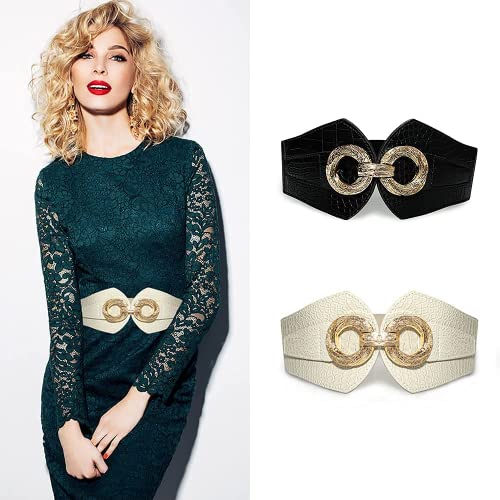 Wide Elastic Waist Belts for Women Fashion Cinch Belts for Dresses Jeans Jumpsuit2