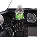 Ciro Black Rubber Drink Holder for Harley - Black Perch Mount (Right or Left) 50611