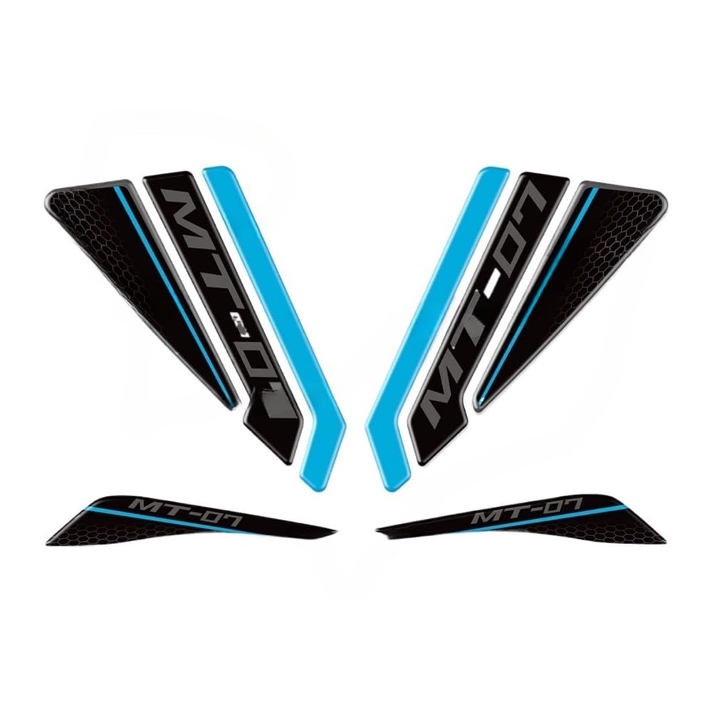 Autocollants antidérapants réservoir MT07 protection moto 2021-2024