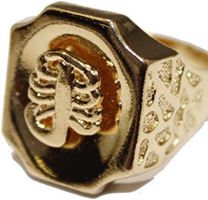 Diamantados of Fla Scorpion Ring 18k Gold Plated Ring - Scorpio Ring Size 12