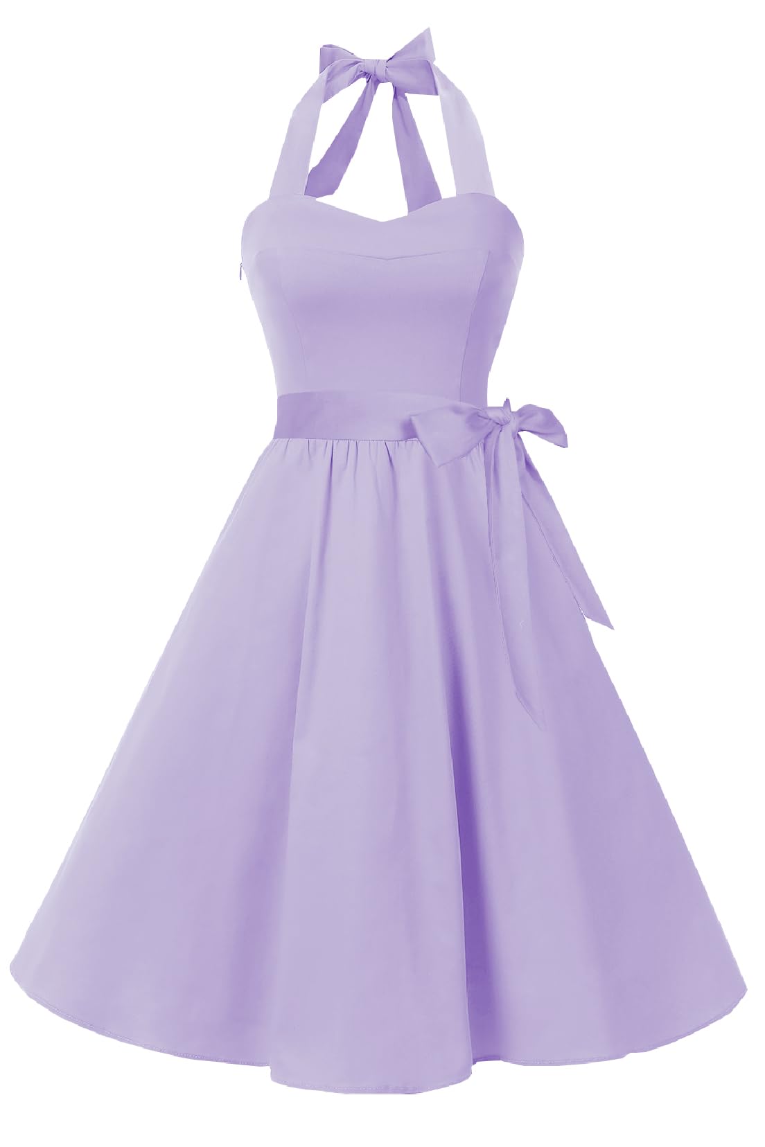 Topdress Women'sVintage Polka Audrey Dress 1950s Halter Retro Cocktail Dress