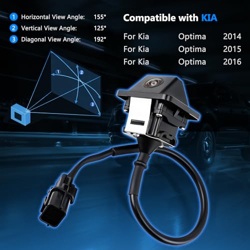 Image of Rear View Backup Camera Compatible with Kia Optima 2014 2015 2016 Reverse Park Assist Camera Replace 95760-2T650