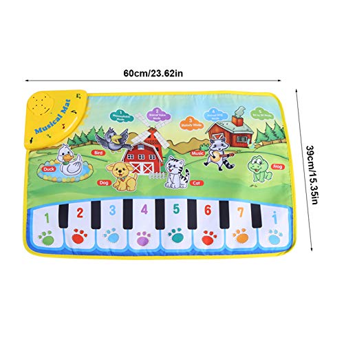 Baby Muziek Dansvloer Mat, Kinderen Piano Mat Baby Toetsenbord Touch Play Mat Tapijt Touch Play Game Speelgoed met Vijf… - Image 8