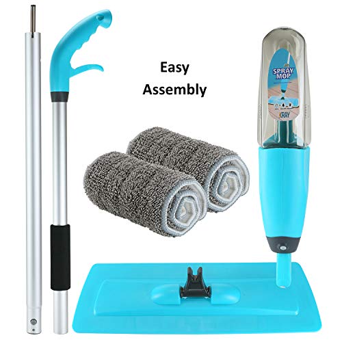 360 Spin Spray Mop Strongest Heaviest Duty Mop - Includes Refillable 700ml Bottle & 2 Reusable Microfiber Pads - Thumbnail 4