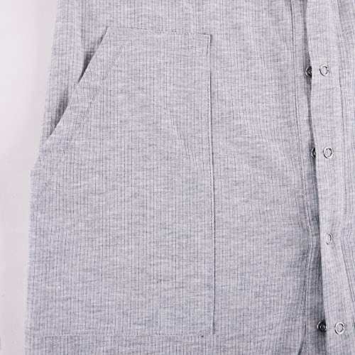 Mens Long Sleeve Onesies Jumpsuit Nightwear Button Down One Piece Pyjamas4